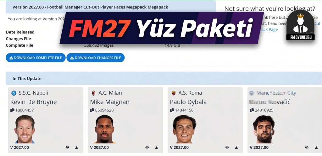 FM27 yüz paketi indir